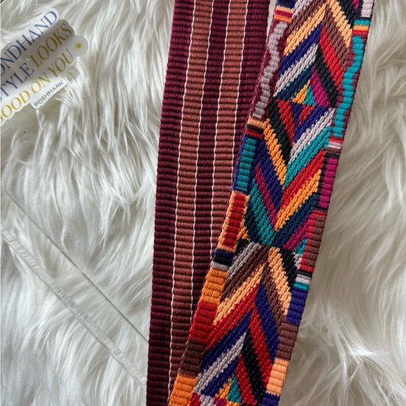 Replacement reversible strap for shoulder bag canvas straps, gold hardware - Picture 3 of 5